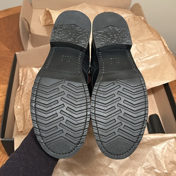 Frye Veronica Combat Tall Lace Up boots, Black, Size 9. BRAND NEW, IN BOX. - Picture 11 of 12